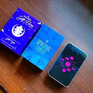 3 decks of Tarot cards